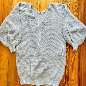 Knitted & Knotted Women’s XS Grey Cardigan Pocket Sweater